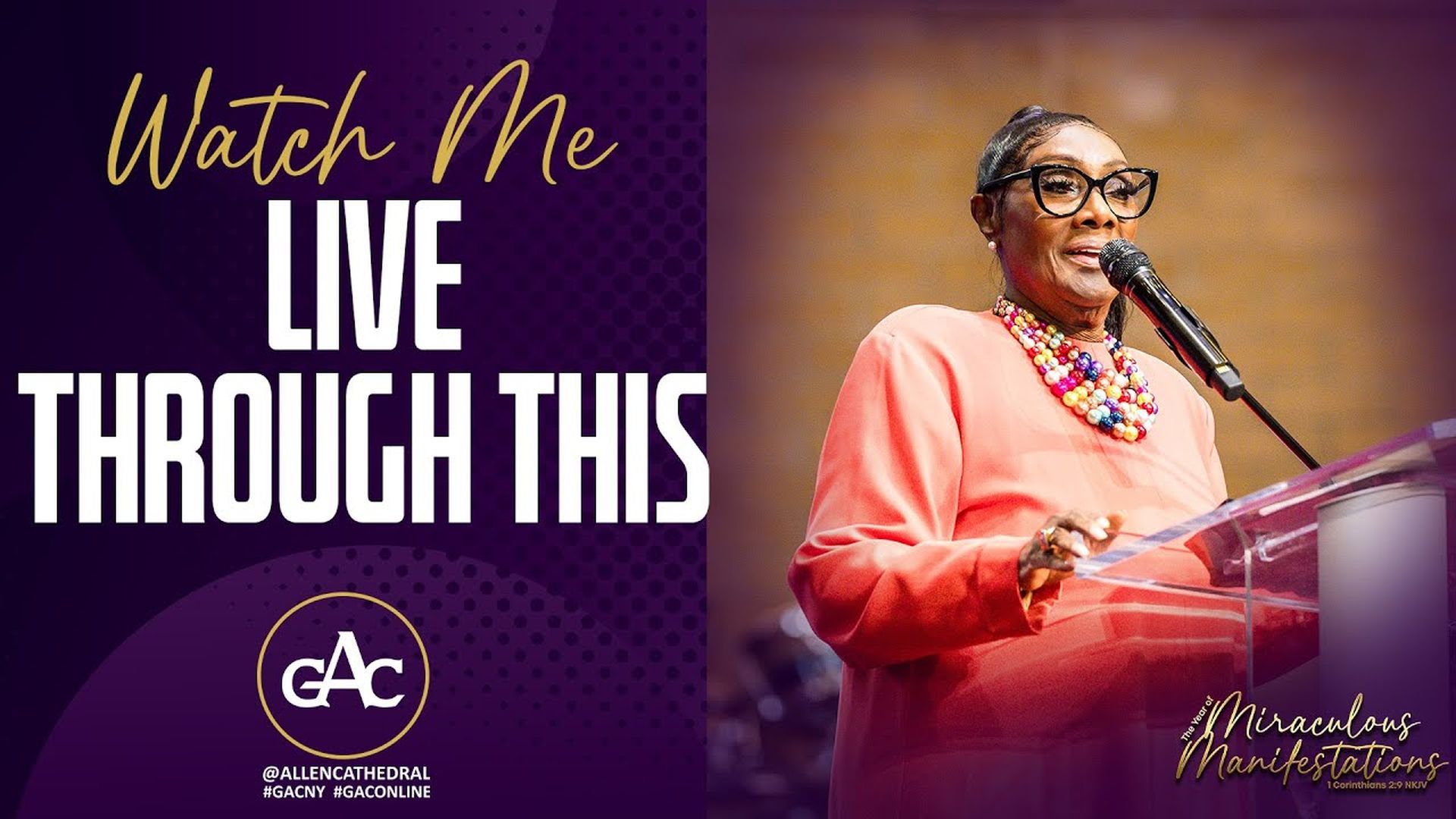 WATCH ME LIVE THROUGH THIS - Bishop Carolyn Showell - Allen Worship Experience