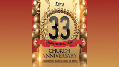 09-29-2024 33rd Church Anniversary - Sep 29, 2024